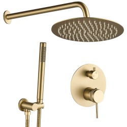 REA - Podomietková sprchová sada Lungo Grip Gold Brush + BOX (REA-P8950)