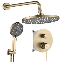 REA - Podomietková sprchová sada Lungo Stripe Gold Brush + BOX (REA-P9492)