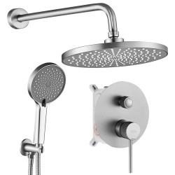 REA - Podomietková sprchová sada Lungo Stripe Nickel Brush + BOX (REA-P9493)