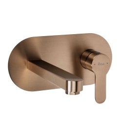 REA - Podomietková umývadlová batéria Arcos Brush Copper (REA-B6976)