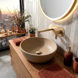 REA - Podomietková umývadlová batéria Arcos Brush Gold (REA-B6977)