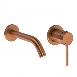 REA - Podomietková umývadlová batéria Clif Brush Copper (REA-B5842)