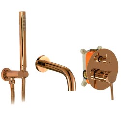 REA - Podomietková vaňová batéria LUNGO Copper + BOX (REA-B7996)