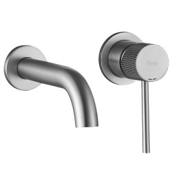 REA - Podomietková vaňová batéria Lungo Stripe Brush nikel (REA-B8054)
