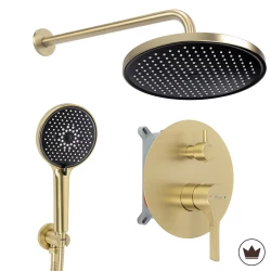 REA - Podomítková sprchová sada Maxim Brush Gold + BOX (REA-P7066)