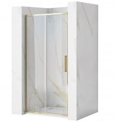 REA - Posuvné sprchové dvere Rapid Slide 100 zlatá (REA-K5611)