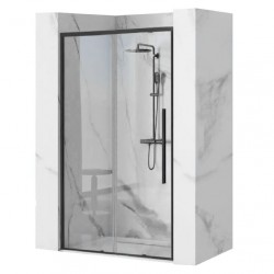 REA - Posuvné sprchové dvere Solar L/P 150 černé (REA-K6360)