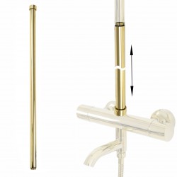 REA - Predlžovací adaptér pre vaňový/ sprchový set 60cm zlatá (REA-K6651)