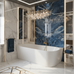 REA - Rohová akrylátová vaňa Bellanto Slim 170 Ľavá (REA-W0131)