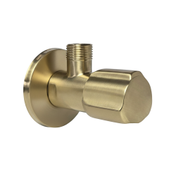 REA - Rohový ventil 02 1/2" x 3/8" Brush Gold (REA-03612)