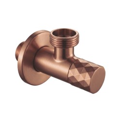 REA - Rohový ventil Diamond 03 1/2" x 3/4" Brush Copper (REA-03619)