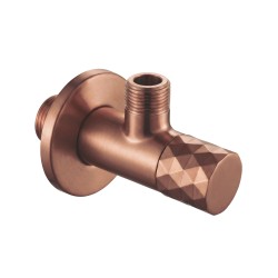 REA - Rohový ventil Diamond 03 1/2" x 3/8" Brush Copper (REA-03625)