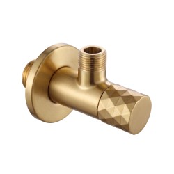 REA - Rohový ventil Diamond 03 1/2" x 3/8" Brush Gold (REA-03624)