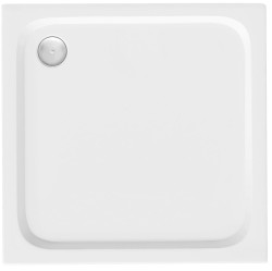 REA/S - Sprchová akrylová vanička Belmond White 80x80 Krytka kartáčovaná meď (KPL-04370)