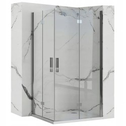 REA/S - Sprchová kabína Molier Chrome Double 80x80 (KPL-K6368)