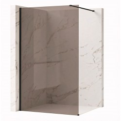 REA/S - Sprchová zástena Flexi Brown / Black 80 (KPL-K99175)