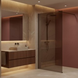 REA/S - Sprchová zástena Flexi Brown / Titan 80 (KPL-K99475)