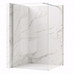 REA/S - Sprchová zástena Flexi Transparent / Chrome 140 (KPL-K99077)