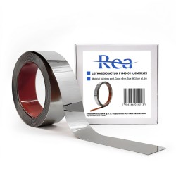 REA - Samolepiaca dekoratívna lišta P14454CC 3,8 cm Silver (HOM-09988)
