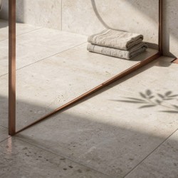 REA - Spádová lišta sprchovej vaničky 100cm Brush Copper vpravo (REA-K9491)