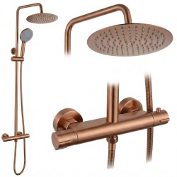 REA - Sprchová sada bez výtoku s termostatom Lungo Copper Brush (REA-P6734)