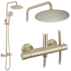 REA - Sprchová sada bez výtoku s termostatom Lungo Gold Brush (REA-P6730)
