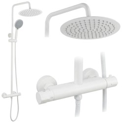 REA - Sprchová sada bez výtoku s termostatom Lungo White (REA-P6731)