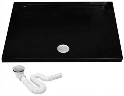 REA - Sprchová vanička Savoy 80x100 černá (REA-K4087)