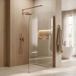 REA - Sprchová zástena Heaven Brush Copper 100 (REA-K6687)