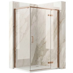 REA - Sprchovací kút Bruno 120x90 Brush Copper (REA-K3605)