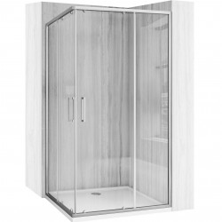 REA - Sprchovací kút City 80x100 Nickel Brush Bez sprchovej vaničky (REA-K6497)