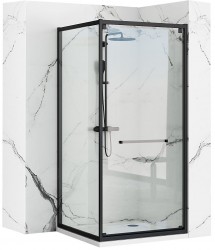 REA - Sprchovací kút Space In 90x90 čierna REA-6798