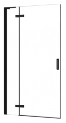 REA - Sprchové dvere HUGO 100 L/P bez stenového profilu čierna (REA-K6008)