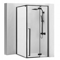 REA - Sprchový kút Fargo 90x90 čierny matný (REA-K6318)