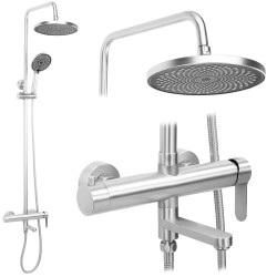 REA - Sprchový Set Arcos brush nickle (REA-P8926)