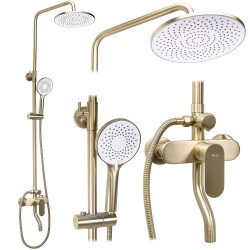 REA - Sprchový set DROP Brush Gold (REA-P7063)