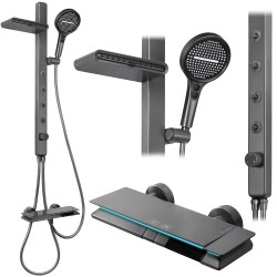 REA - Sprchový set Karl Titanium (REA-P4880)