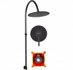 REA - Sprchový set podomietkový Lugano čierny + box (REA-P9301)