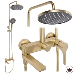 REA - Sprchový set PREMIUM Maxim Brush Gold (REA-P7065)
