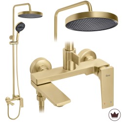 REA - Sprchový set Prime Brush Gold (REA-P7624)