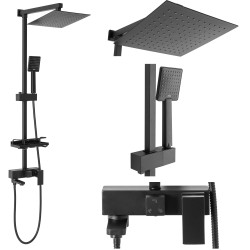 REA - Sprchový set s baterií 150mm Jack černý (REA-P7009)