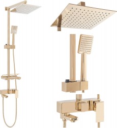 REA - Sprchový set s batériou 150mm Jack zlatý (REA-P7008)