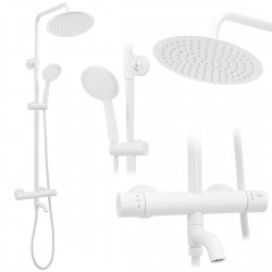 REA - Sprchový set s batériou 150mm Lungo biela (REA-P6608)