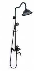REA - Sprchový set s batériou 150mm Vintage čierny (REA-P2367)