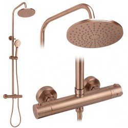 REA - Sprchový set s termostatom Parot Light Brush Copper (REA-P9672)