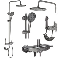 REA - Sprchový set s termostatom Savio Titanium (REA-P8412)