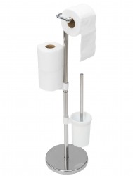 REA - Stojan NO.392597 toaletného papiera a WC štetky chróm (HOM-07589)