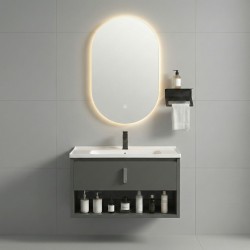 REA - Súprava kúpeľňového nábytku s umývadlom Toledo 60cm Grey (REA-M0017)