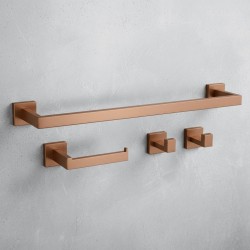 REA - Súprava kúpeľňových doplnkov Rio Brush Copper 4 diely (REA-05012)