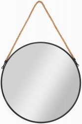 REA - Tutumi okrúhle zrkadlo BBJ-50R  50 cm čierne (HOM-06698)